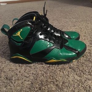 Green and Yellow Jordans